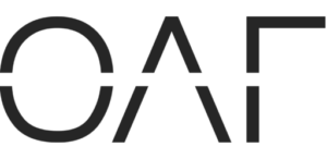 Schwarzes Logo von Orderandfriends auf transparentem Hintergrund für Impressum